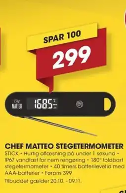 Punkt1 Chef matteo stegetermometer tilbud
