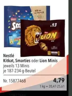 Citti Nestlé Kitkat, Smarties oder Lion Minis tilbud
