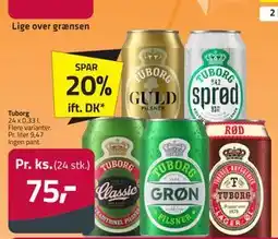 Fleggaard Tuborg, DKK 75 tilbud