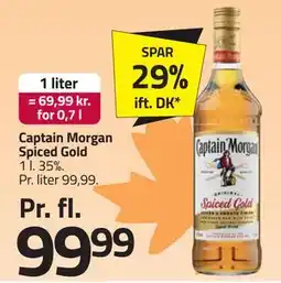 Fleggaard Captain Morgan Spiced Gold, DKK 99.99 tilbud