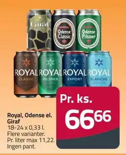 Fleggaard Royal, Odense el. Giraf, DKK 66.66 tilbud