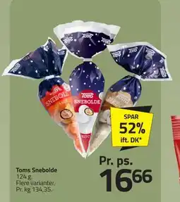 Fleggaard Toms Snebolde, DKK 16.66 tilbud