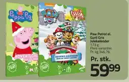 Fleggaard Paw Patrol el. Gurli Gris Julekalender, DKK 59.99 tilbud