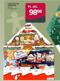 Fleggaard Kinder Maxi Mix Julekalender, DKK 98.98 tilbud