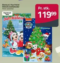 Fleggaard Disney el. Paw Patrol Historie Julekalender, DKK 119.99 tilbud