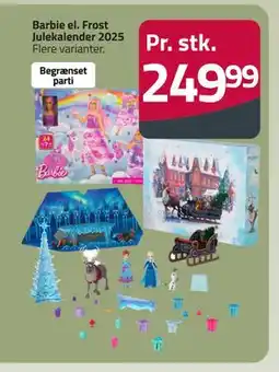 Fleggaard Barbie el. Frost Julekalender 2025, DKK 249.99 tilbud