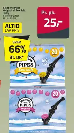 Fleggaard Skipper’s Pipes Original el. Sea Salt, DKK 25 tilbud