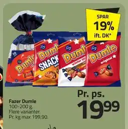 Fleggaard Fazer Dumle, DKK 19.99 tilbud
