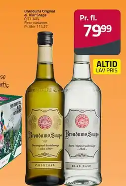 Fleggaard Brøndums Original el. Klar Snaps, DKK 79.99 tilbud