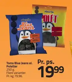 Fleggaard Toms Blue Jeans el. Poletter, DKK 19.99 tilbud