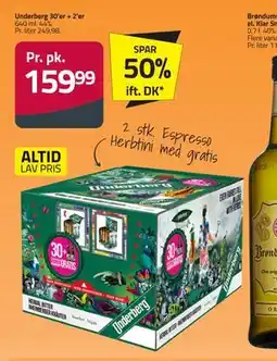 Fleggaard Underberg 30’er + 2’er, DKK 159.99 tilbud