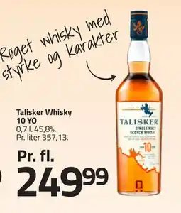Fleggaard Talisker Whisky 10 YO, DKK 249.99 tilbud