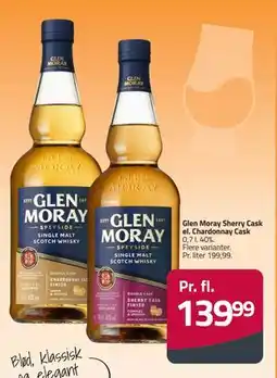 Fleggaard Glen Moray Sherry Cask el. Chardonnay Cask, DKK 139.99 tilbud