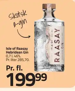 Fleggaard Isle of Raasay Hebridean Gin, DKK 199.99 tilbud