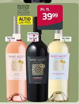 Fleggaard Why Not Rød, Hvid el. Rosé, DKK 39.99 tilbud