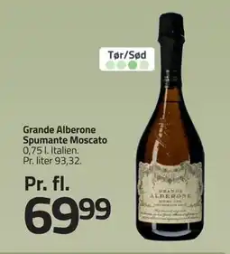 Fleggaard Grande Alberone Spumante Moscato, DKK 69.99 tilbud