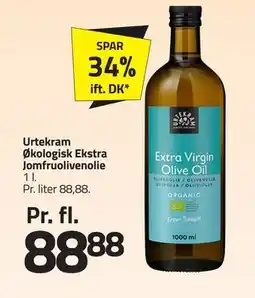 Fleggaard Urtekram Økologisk Ekstra Jomfruolivenolie, DKK 88.88 tilbud