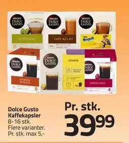 Fleggaard Dolce Gusto Kaffekapsler, DKK 39.99 tilbud