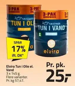 Fleggaard Elvira Tun i Olie el. Vand, DKK 25 tilbud