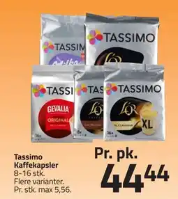 Fleggaard Tassimo Kaffekapsler, DKK 44.44 tilbud