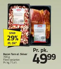 Fleggaard Bacon Tern el. Skiver, DKK 49.99 tilbud