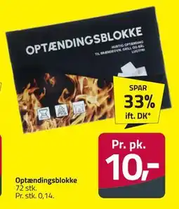Fleggaard Optændingsblokke, DKK 10 tilbud