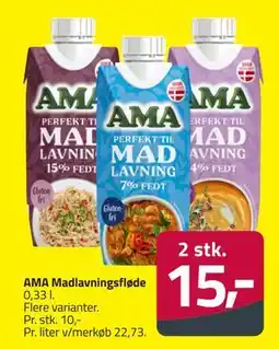 Fleggaard AMA Madlavningsfløde, DKK 15 tilbud