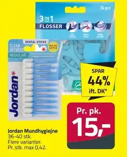 Fleggaard Jordan Mundhygiejne, DKK 15 tilbud