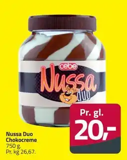 Fleggaard Nussa Duo Chokocreme, DKK 20 tilbud