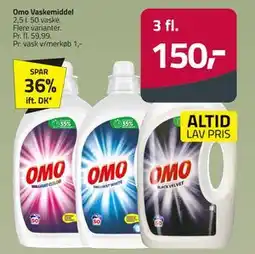 Fleggaard Omo Vaskemiddel, DKK 150 tilbud