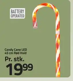 Fleggaard Candy Cane LED 45 cm Rød Hvid, DKK 19.99 tilbud