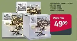 Fleggaard Lyskæde 240, 480 el. 720 LED tilbud