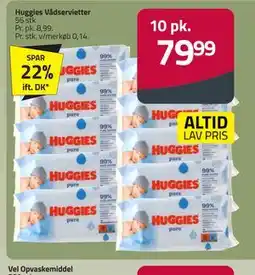 Fleggaard Huggies Vådservietter, DKK 79.99 tilbud