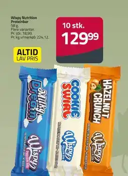 Fleggaard Wispy Nutrition Proteinbar, DKK 129.99 tilbud