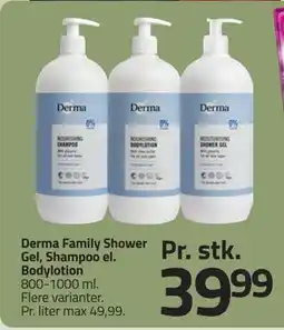 Fleggaard Derma Family Shower Gel, Shampoo el. Bodylotion, DKK 39.99 tilbud
