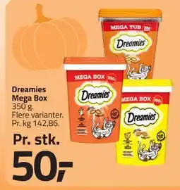Fleggaard Dreamies Mega Box, DKK 50 tilbud