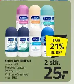 Fleggaard Sanex Deo Roll-On, DKK 25 tilbud