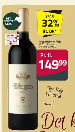 Fleggaard Muga Reserva Rioja, DKK 149.99 tilbud