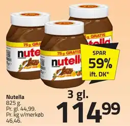 Fleggaard Nutella, DKK 114.99 tilbud