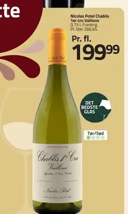 Fleggaard Nicolas Potel Chablis 1er cru Vaillons, DKK 199.99 tilbud