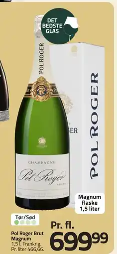 Fleggaard Pol Roger Brut Magnum, DKK 699.99 tilbud