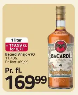 Fleggaard Bacardi Añejo 4YO, DKK 169.99 tilbud