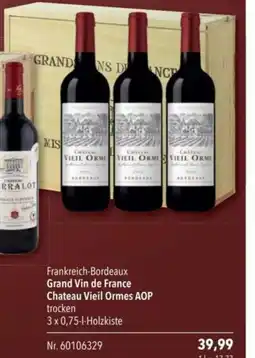 Citti Frankreich-Bordeaux Grand Vin de France Chateau Vieil Ormes AOP trocken tilbud