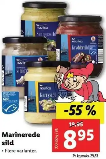 Lidl Marinerede Sild 300-550g tilbud
