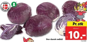 Lidl Stor Dansk Rødkål tilbud