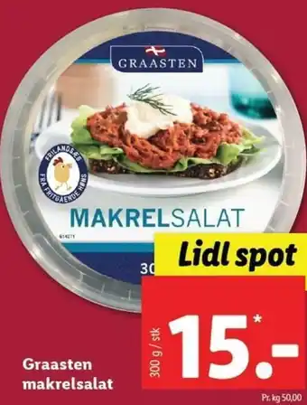 Lidl Graasten Makrelsalat 300g tilbud
