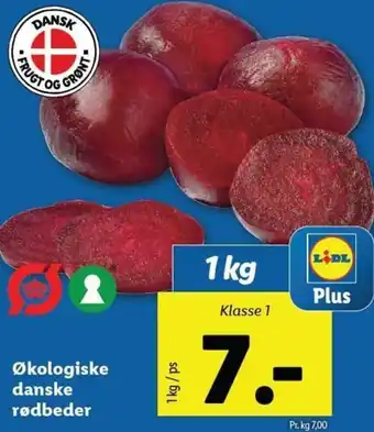 Lidl Økologiske Danske Rødbeder 1 Kg tilbud