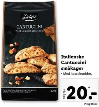Lidl Italienske Cantuccini Småkager 200g tilbud