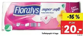 Lidl Toiletpapir 4-Lags 10 Liter tilbud