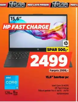 Power HP 15,6" bærbar pc 15FD0410NO tilbud